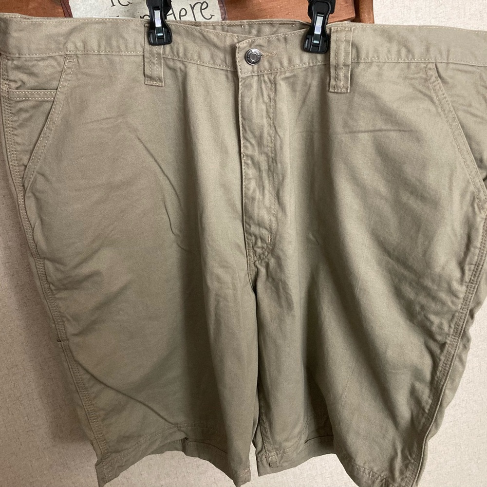 Men's Casual Tan Cargo Shorts Full Blue waist 42